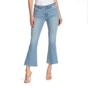 FRAME Le Crop Braided Waist Bootcut Jeans Size 27